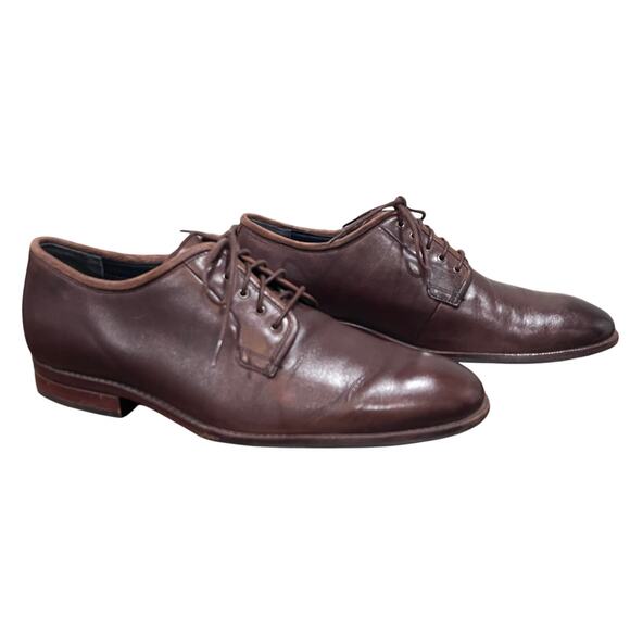 Cole Haan Wagner Grand Postman Leather Oxford Dress Shoes C29030 Brown 11.5M - Picture 3 of 8
